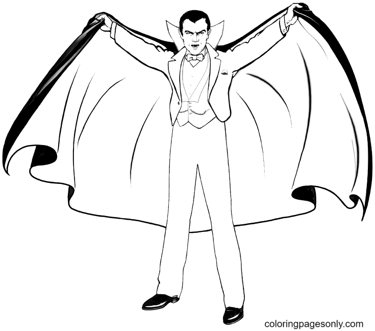 Vampire coloring pages printable for free download