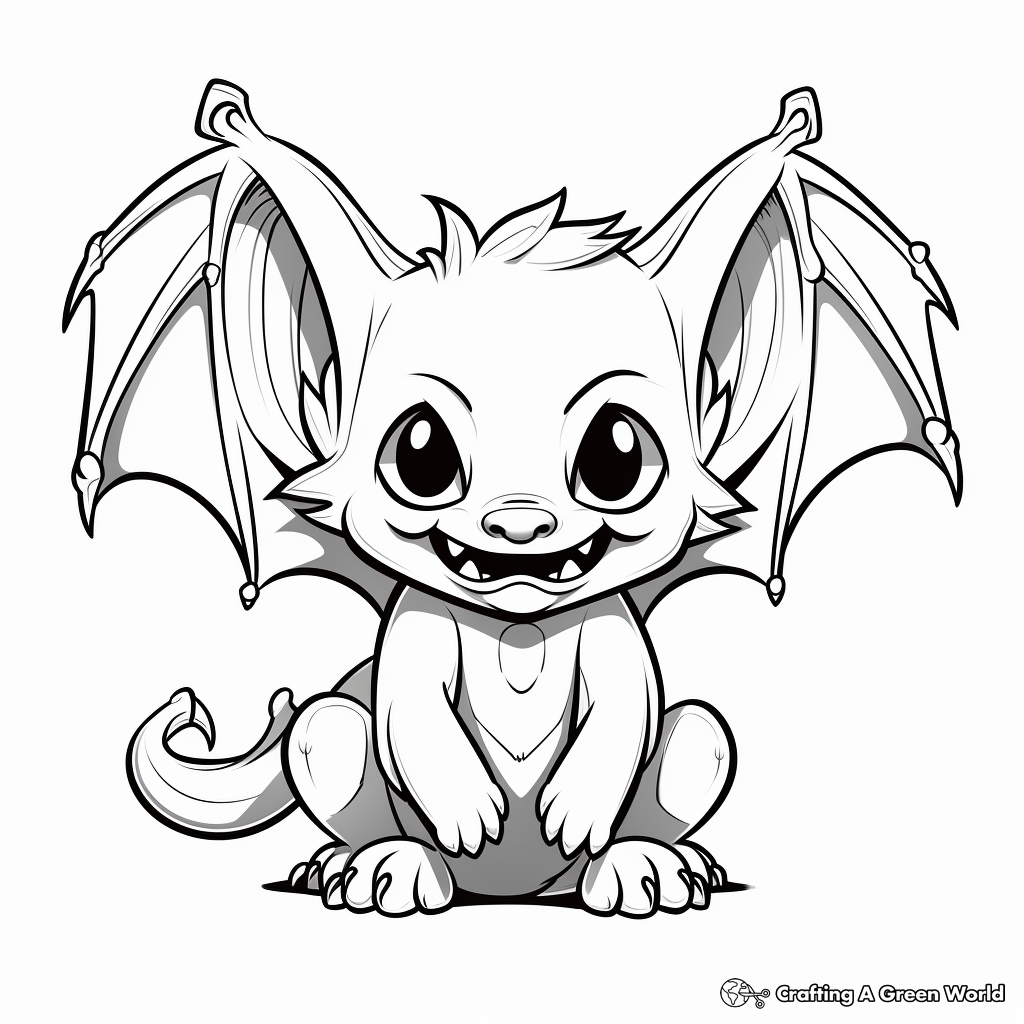 Vampire bat coloring pages