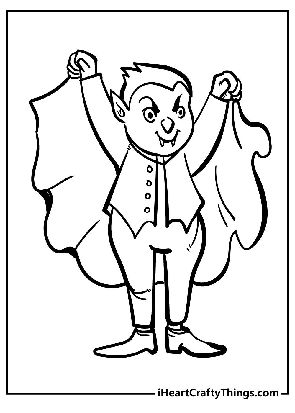 Vampire coloring pages free printables