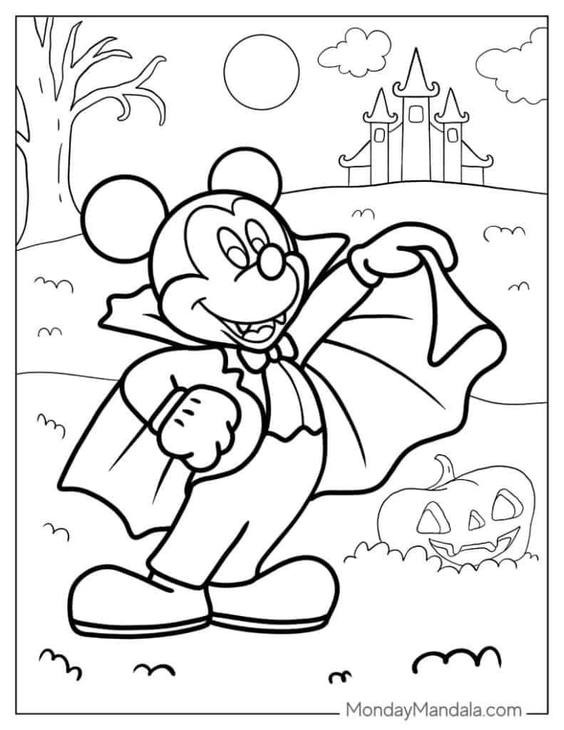 Halloween coloring pages free pdf printables