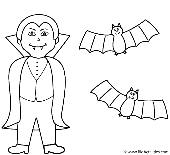 Vampire with bats