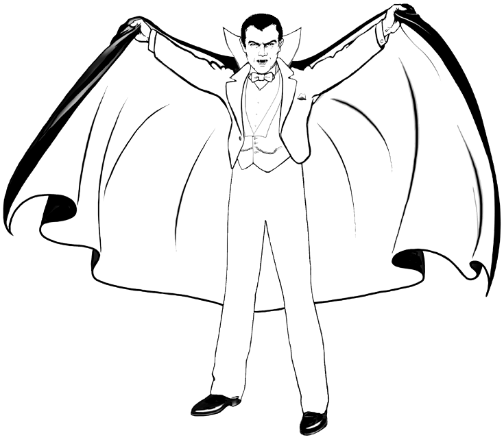 Dracula coloring pages
