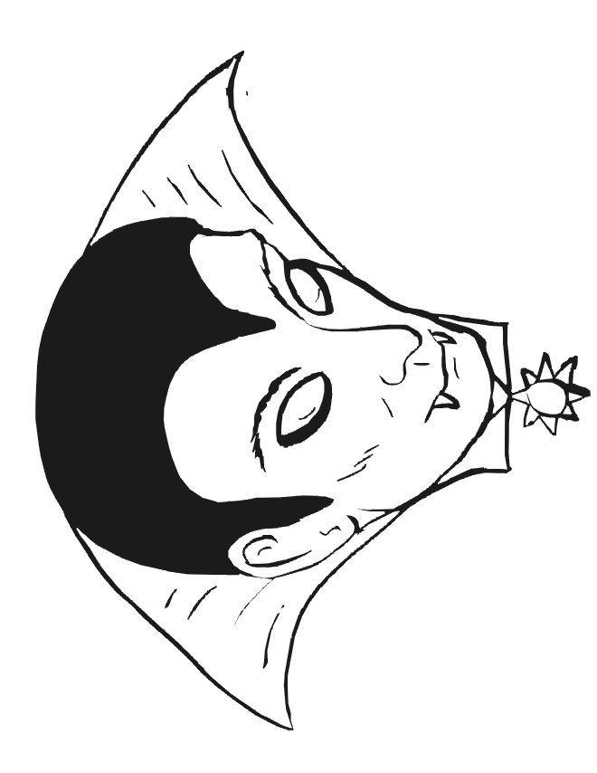 Vampire coloring page realistic vampire face