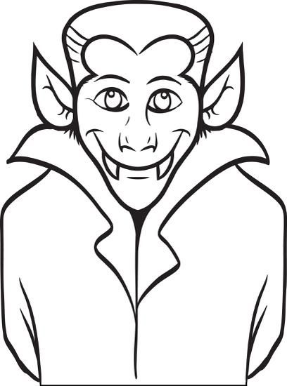 Printable dracula coloring page for kids halloween coloring pages halloween coloring easy coloring pages