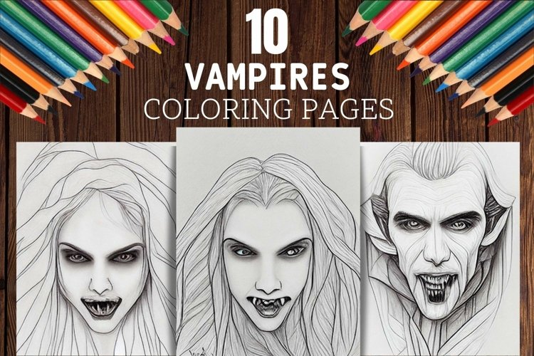 Vampires coloring pages