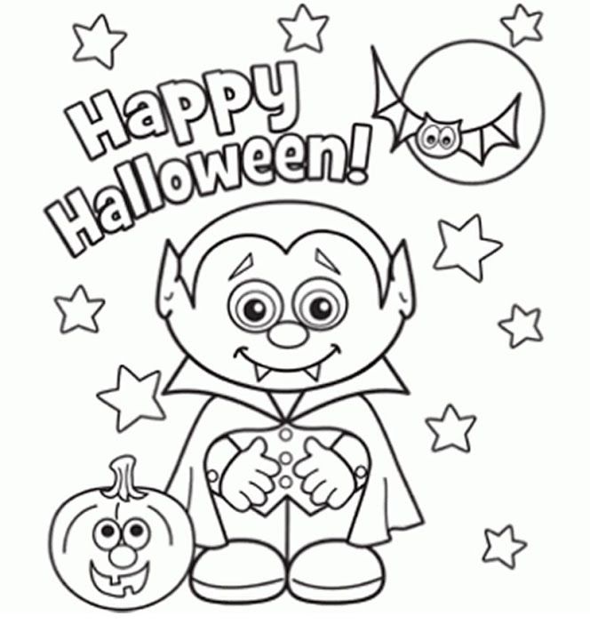 Spooky fun for halloween free little vampire coloring page