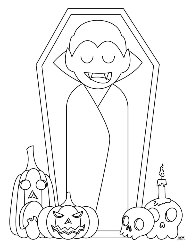 Vampire coloring pages outlines