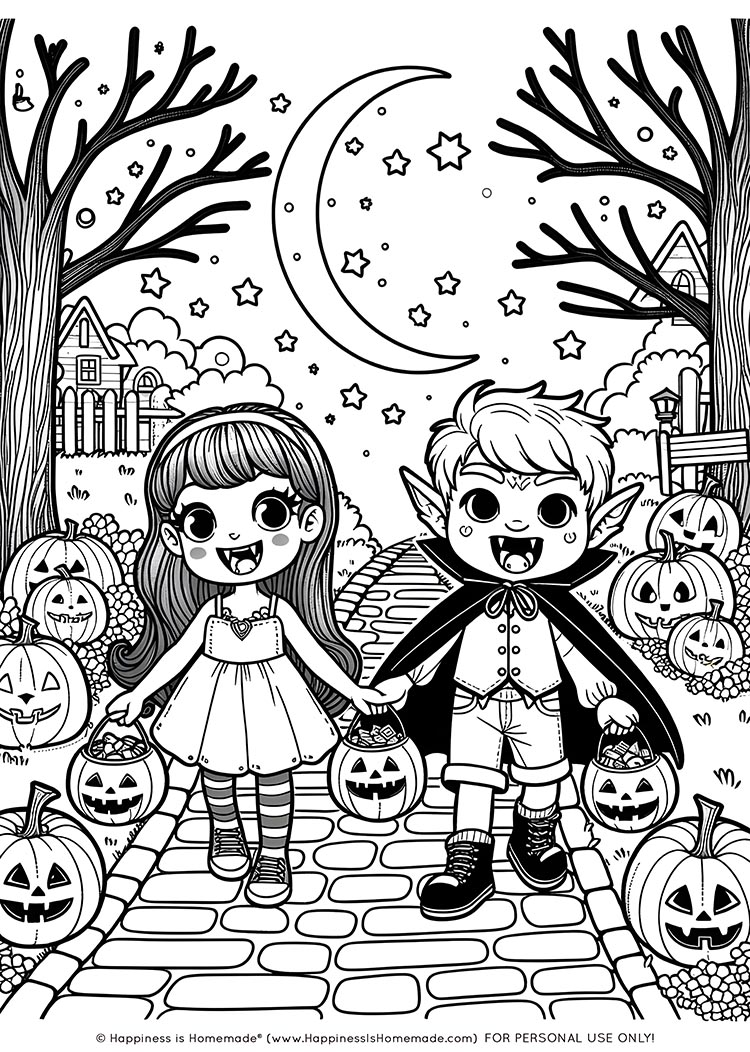 Free halloween coloring pages for adults kids