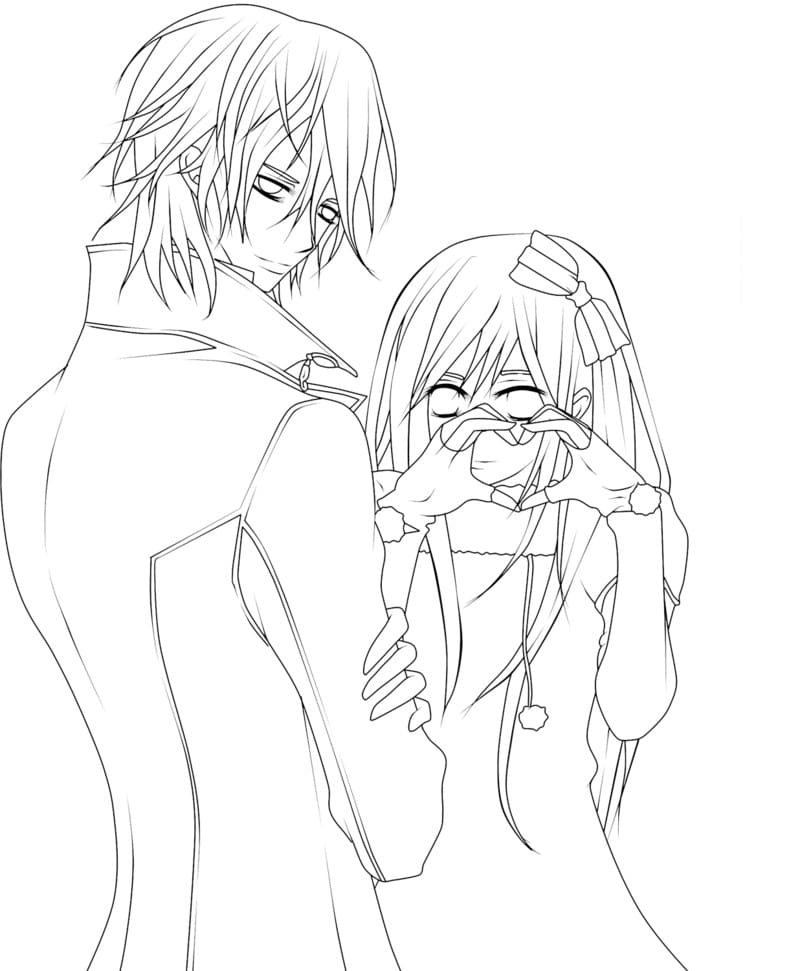 Vampire knight coloring pages