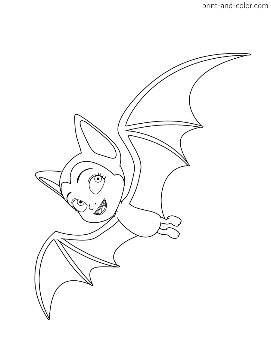 Vampirina coloring pages print and color