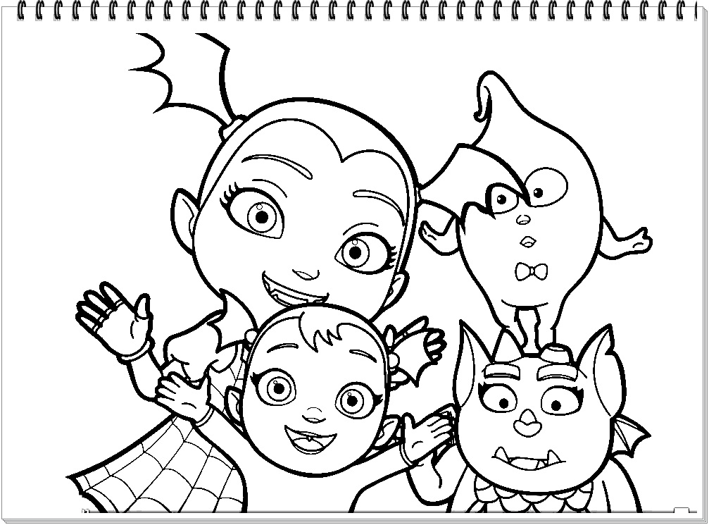 Vampirina coloring pages