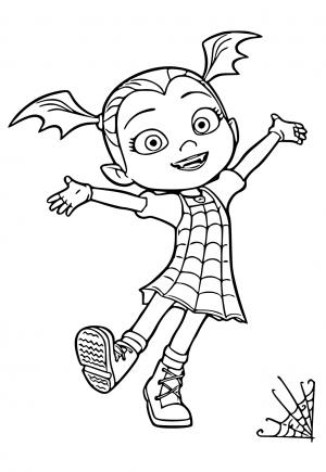 Free printable vampirina coloring pages for adults and kids