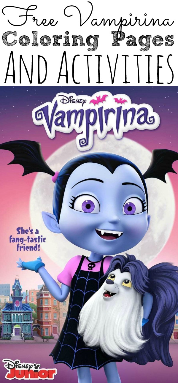 Free vampirina coloring pages and activity sheets to download and print