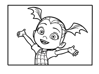 Free printable disney junior vampirina coloring pages for kids