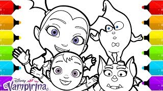 Vampirina coloring pages for kids