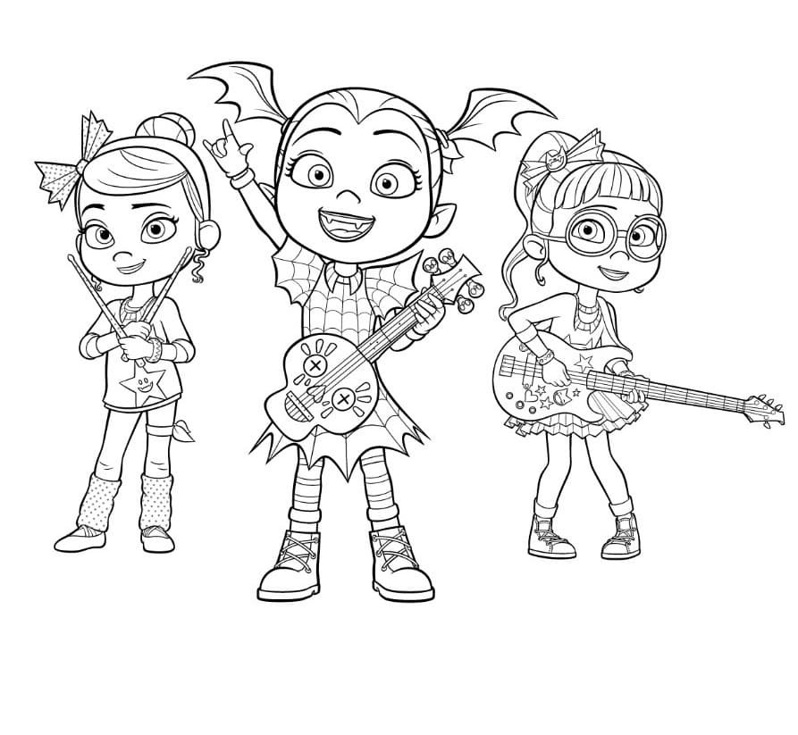 Vampirina coloring pages printable for free download