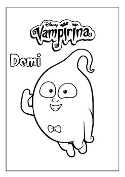 Artistic tales printable vampirina coloring pages sparking creativity for fans