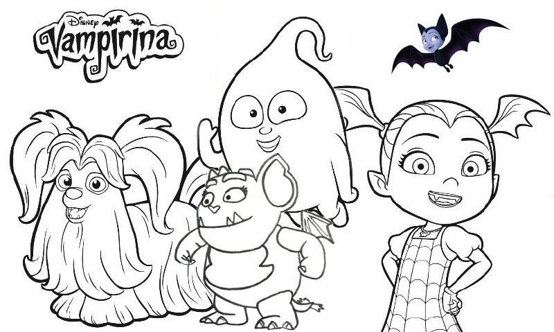 Disney vampirina coloring page collection disney coloring pages coloring pages halloween coloring pages