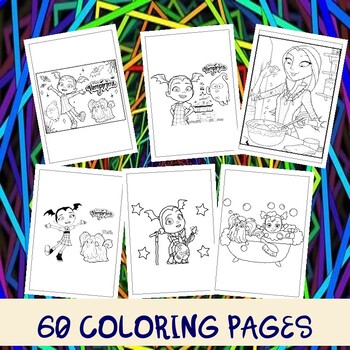 Artistic tales printable vampirina coloring pages sparking creativity for fans