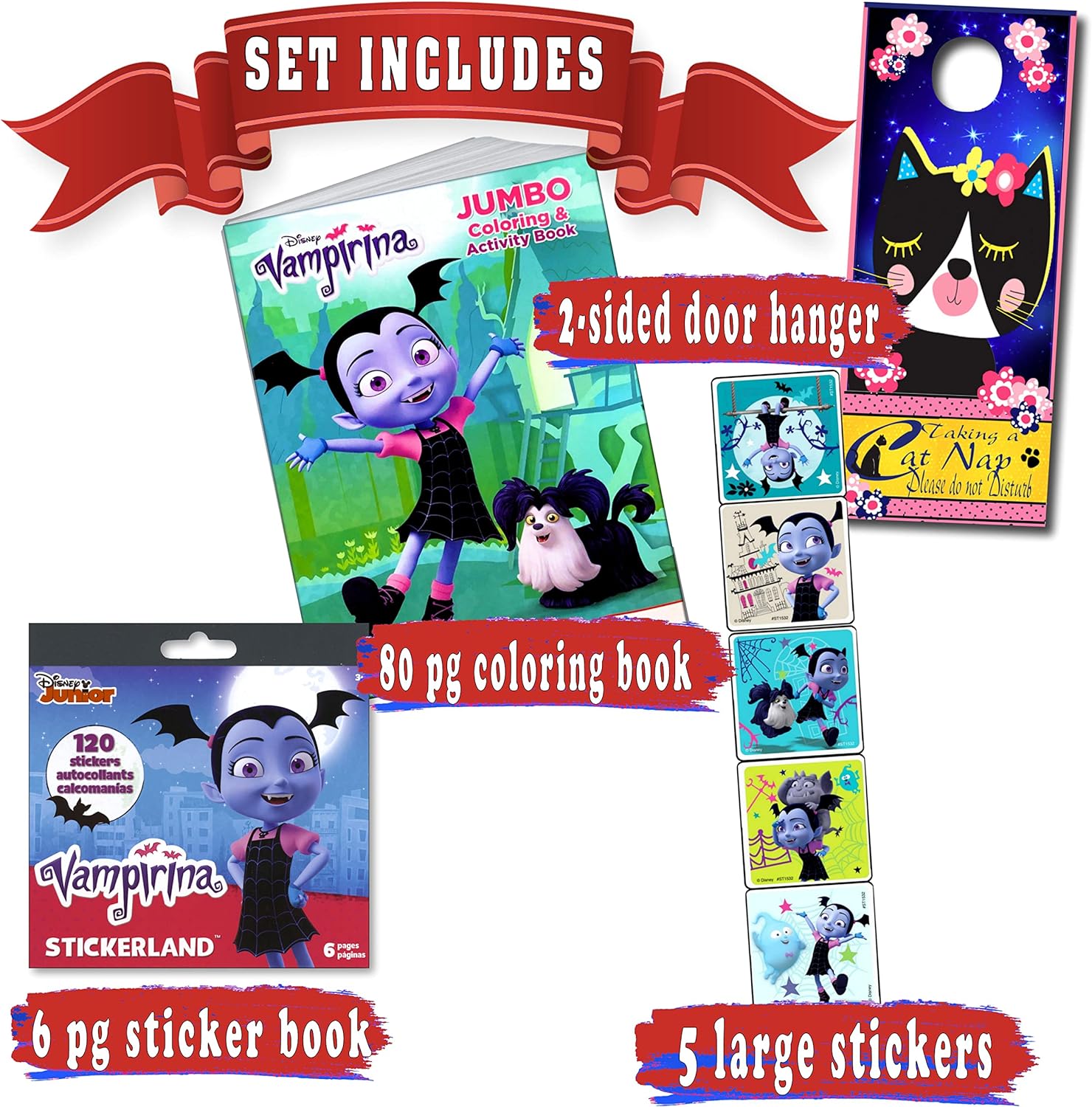 Disney vampirina coloring book bundle with vampirina anda