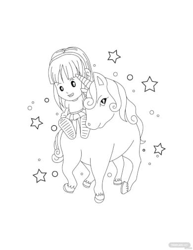 Anime girl coloring pages