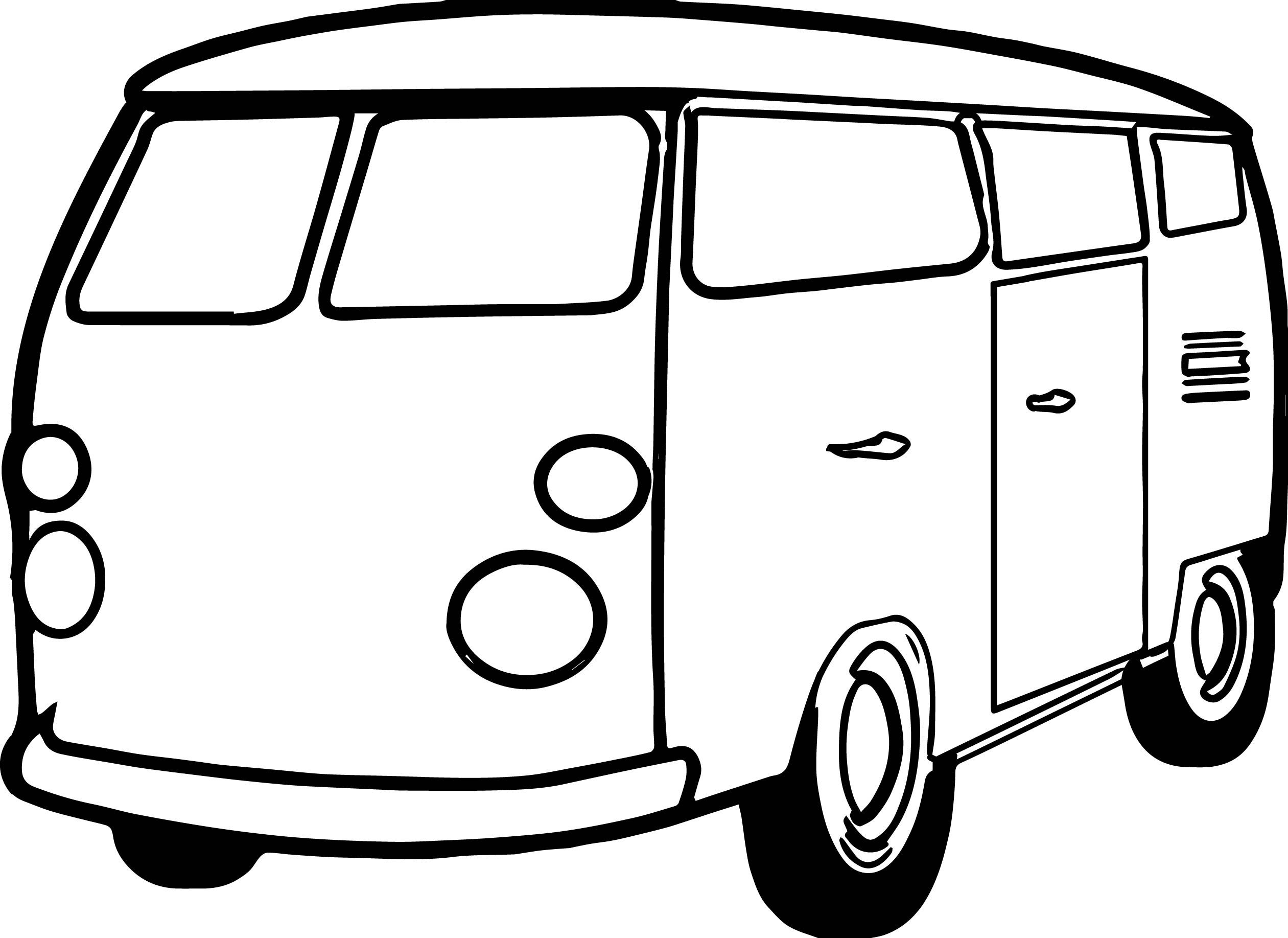 Awesome van minibus coloring page boyama sayfalarä