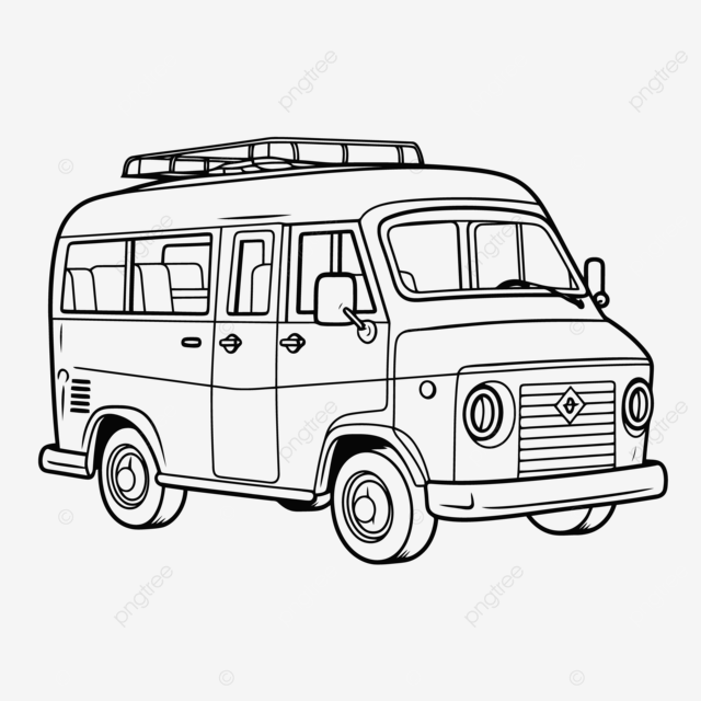 Van bus coloring pages print outline sketch drawing vector wing drawing bus drawing ring drawing png and vector with transparent background for free download