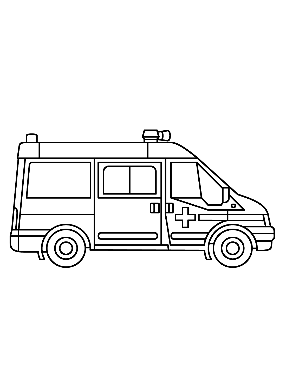 Ambulance coloring pages