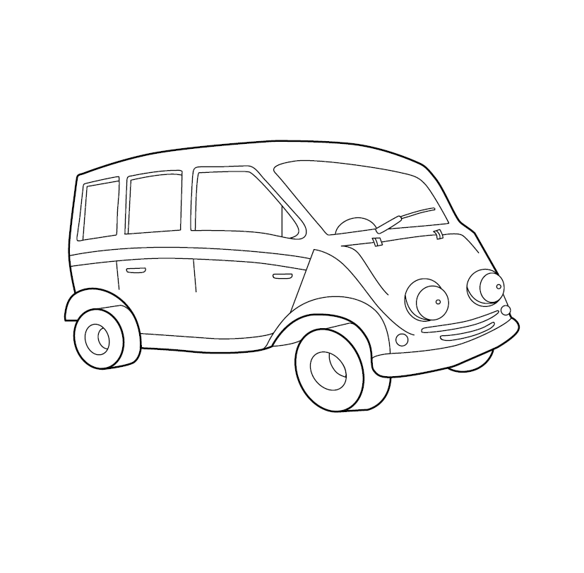 Free printable van colouring image free colouring book for children â monkey pen store