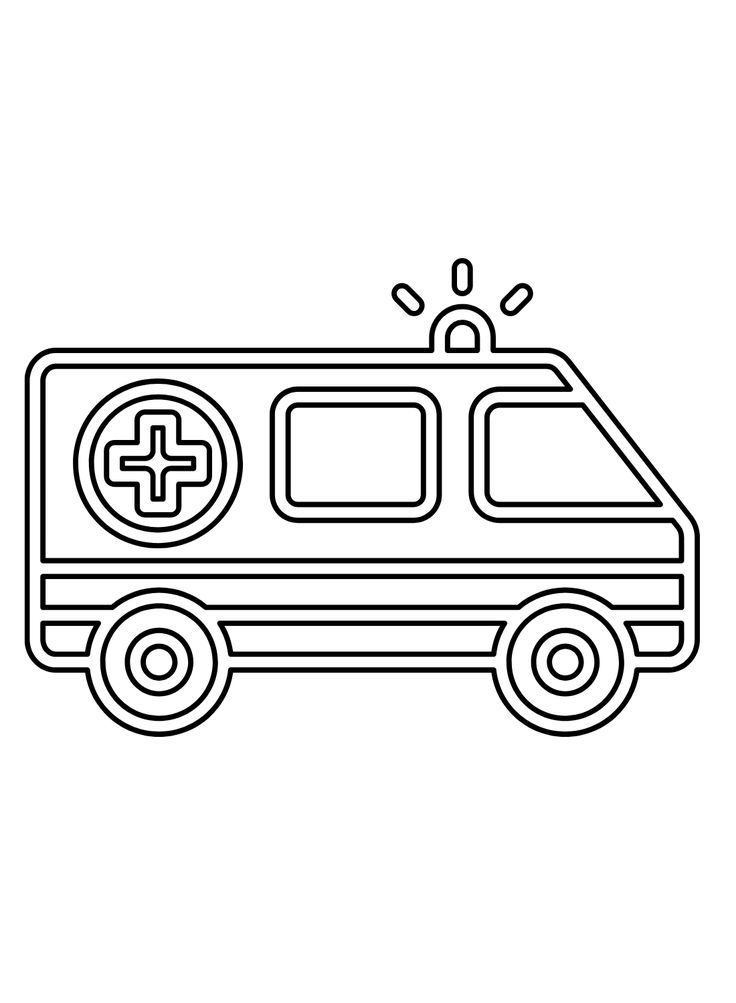 Pin on ambulance coloring pages