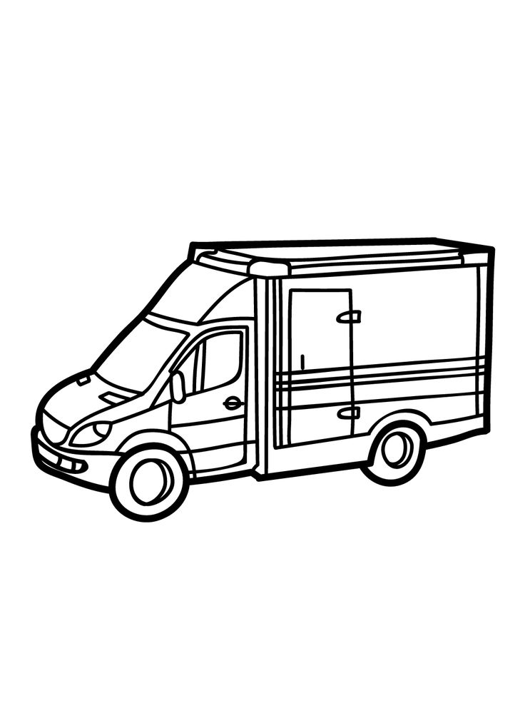 Ambulance coloring pages