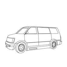 Chevy van coloring pages