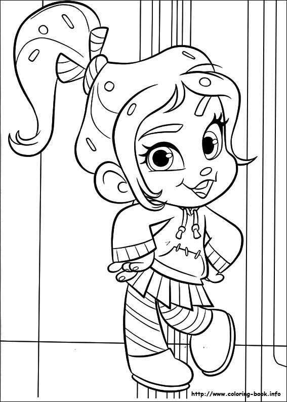 Ralph breaks the internet coloring picture