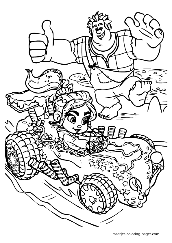 Wreck it ralph coloring pages