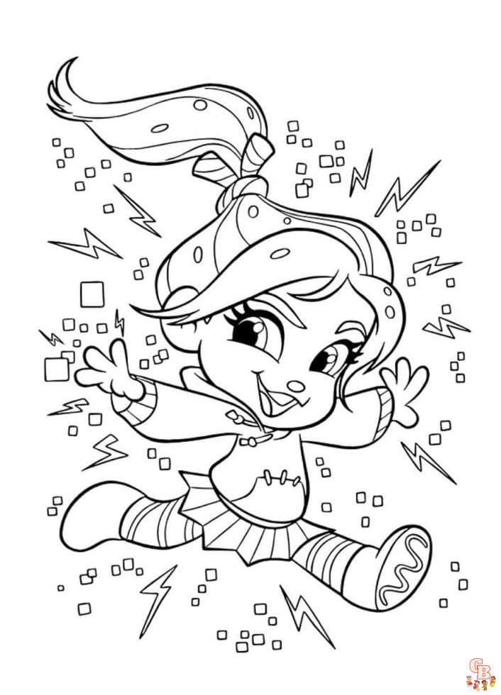 Printable vanellope von schweetz coloring pages free