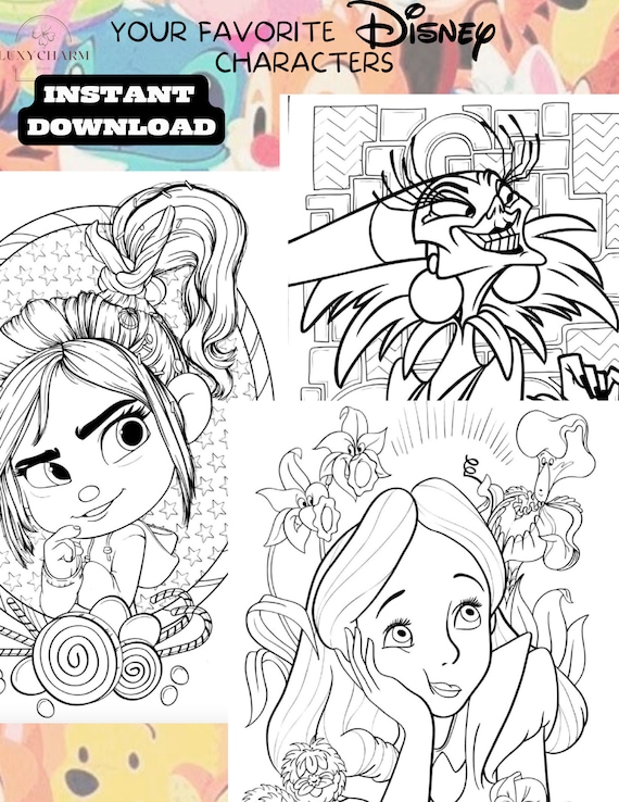 Pages portraits of your favorite characters coloring book pilation