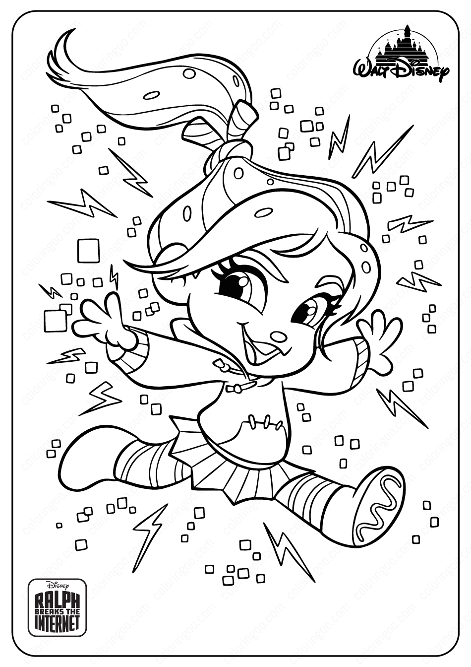 Ralph breaks the internet vanellope coloring pages disney coloring pages princess coloring pages disney princess coloring pages