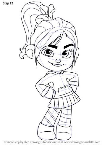 Learn how to draw vanellope von schweetz from wreck