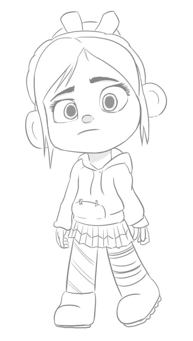 Vanellope doodle by vicse on