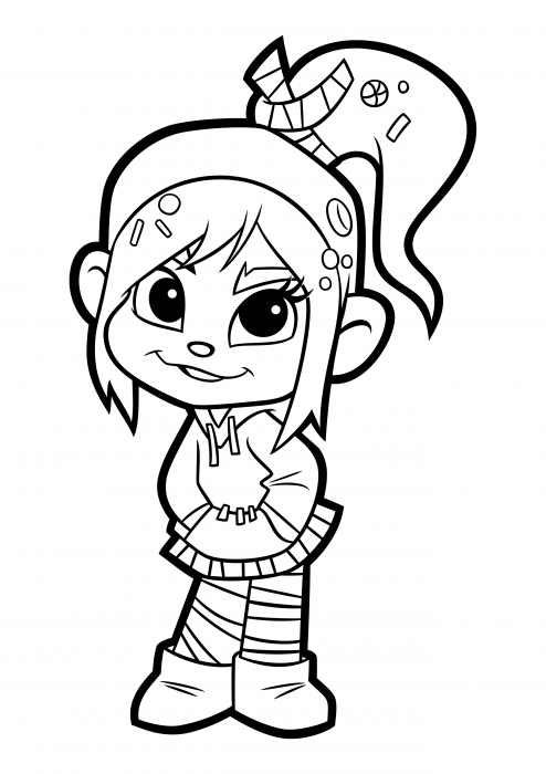 Vanellope von schweetz coloring pages ralph coloring pages