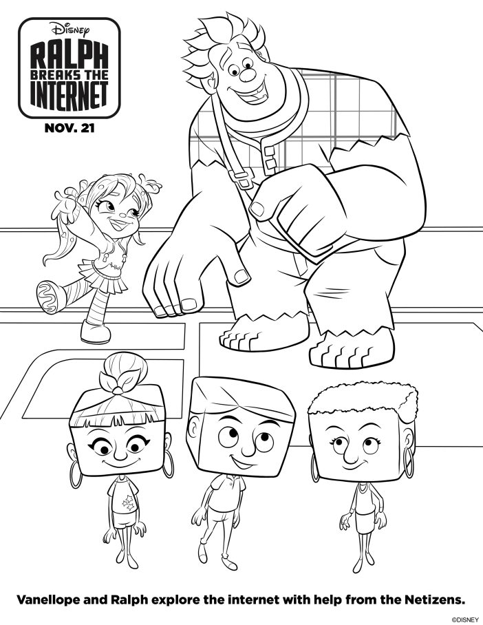 Wreck it ralph coloring sheets ralph breaks the internet wreck it ralph