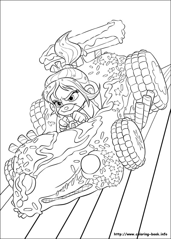 Ralph breaks the internet coloring picture