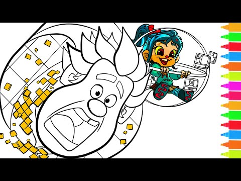 Coloring vanellope and ralph