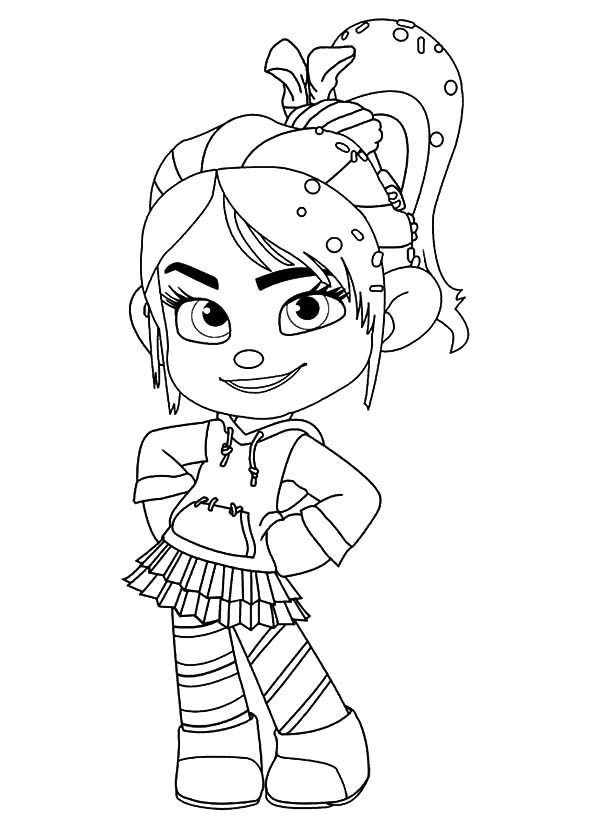 Vanellope von schweetz driving car coloring page wreck it ralph coloring picture fâ disney princess coloring pages princess coloring pages disney coloring pages