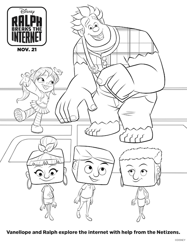 Fun facts about vanellope von schweetz in ralph breaks the internet printables and coloring pages celebrate woman today