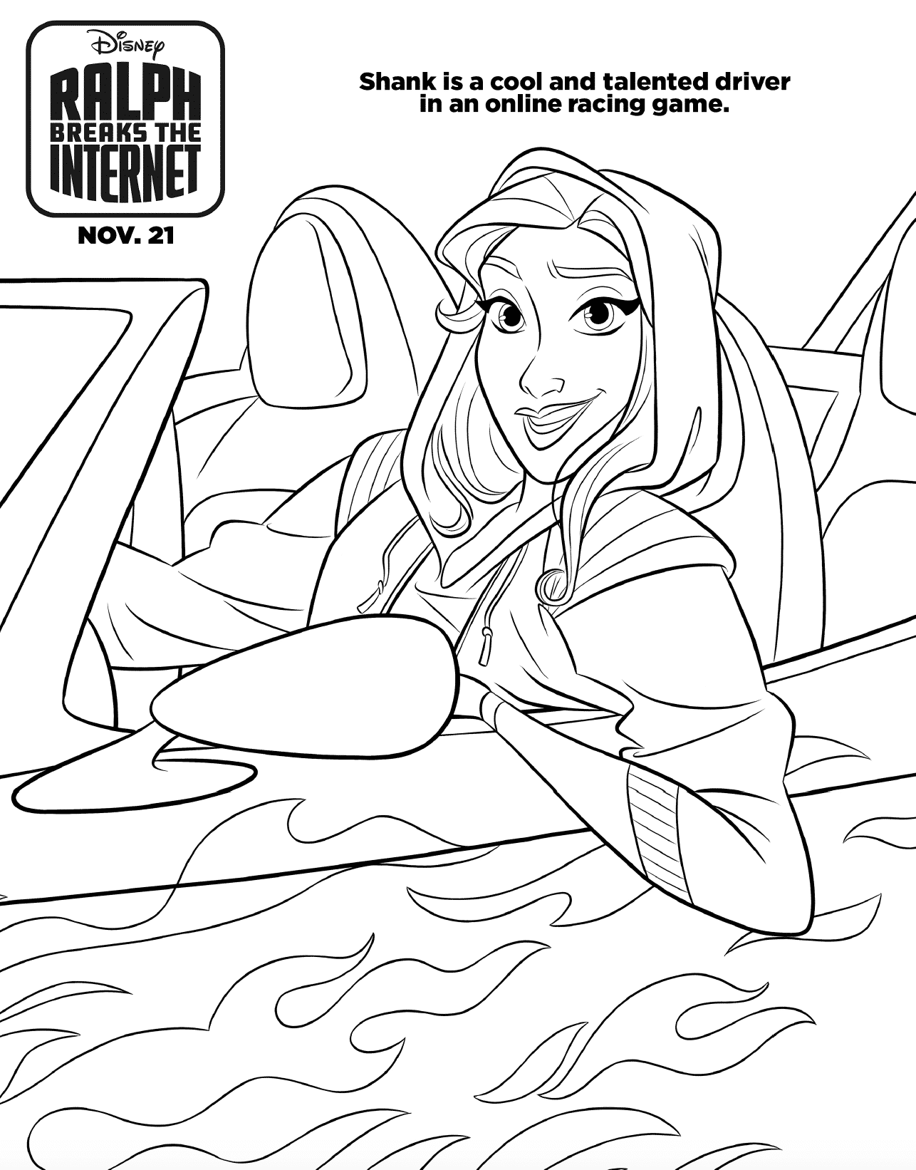 Ralph breaks the internet coloring pages and activity sheet