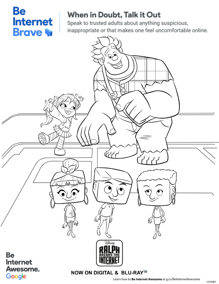 Be brave coloring page from disney