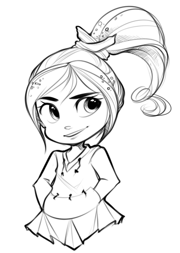 Doodle vanellope von schweets by starrytumble on