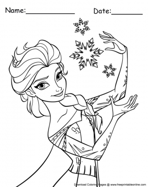 Queen elsa of arendelle coloring pages