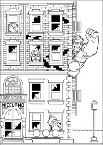 Worlds of ralph image to print and color